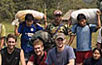 the team with their porters