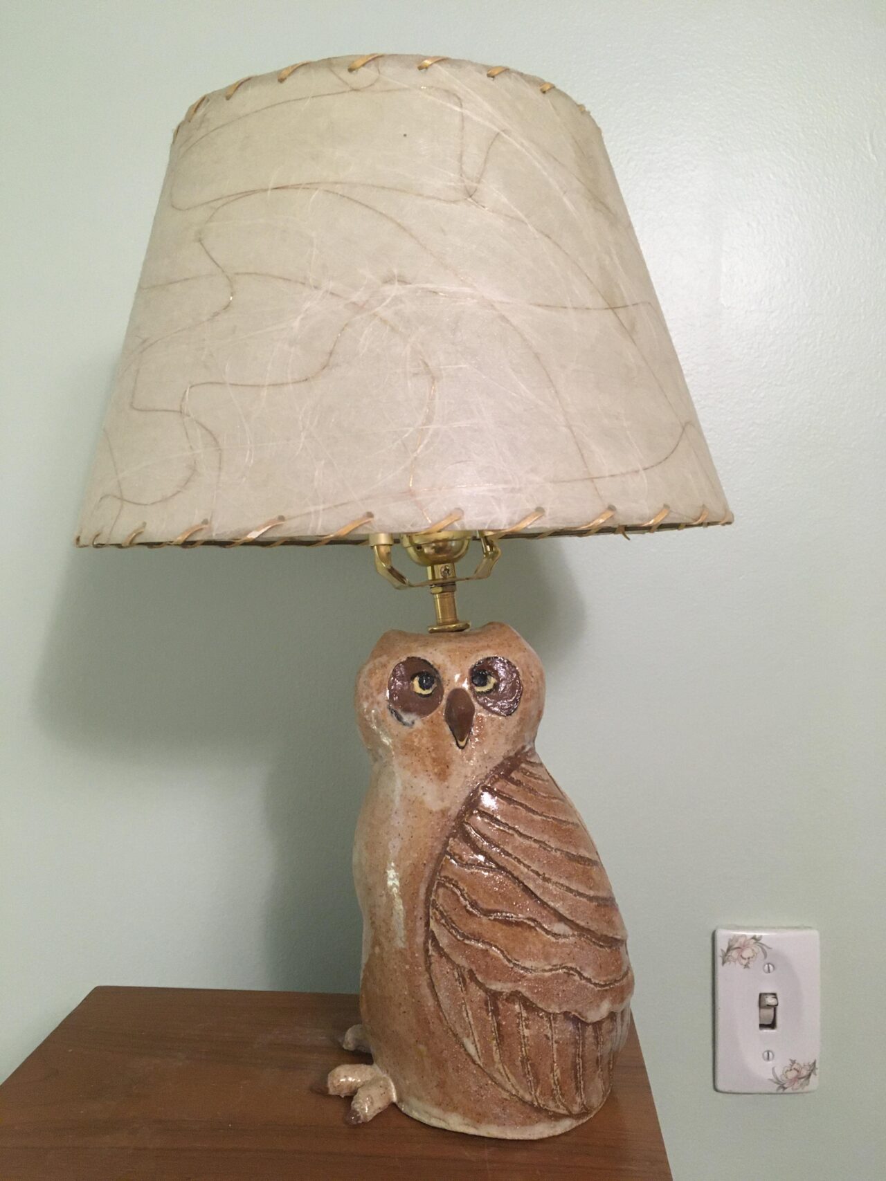 "Savannah Great Horned Owlet Lamp" by Anita Kaplan