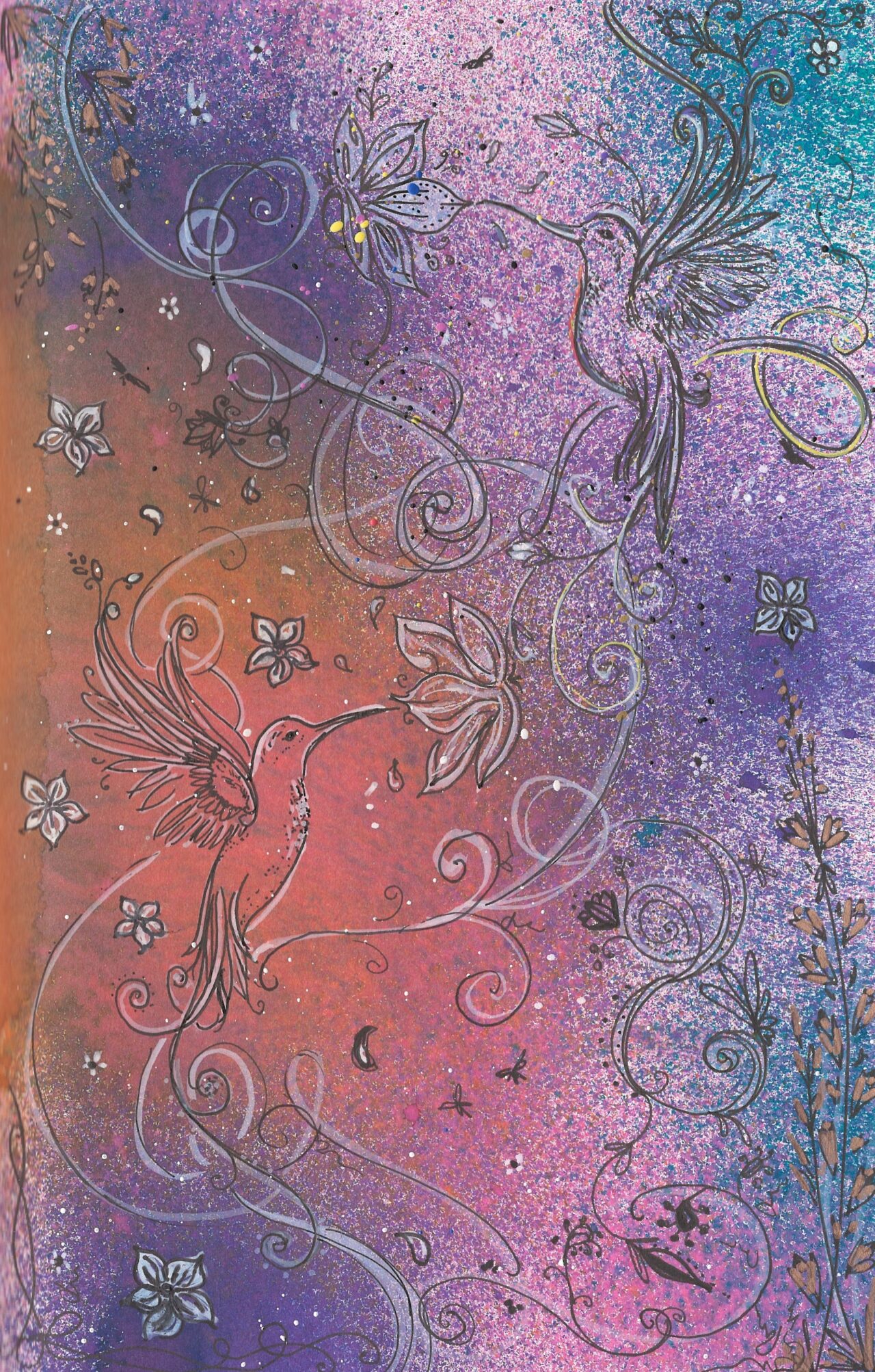 "Kaleidoscope Colours at the West Texas Feeders" by Erin Brierly