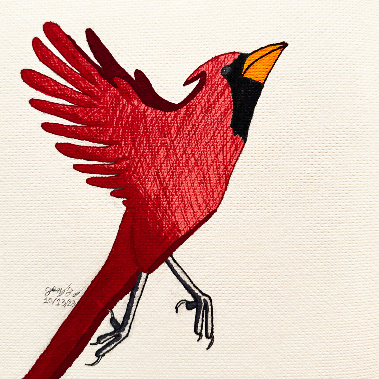 Northern Cardinal by Joseph Bruno