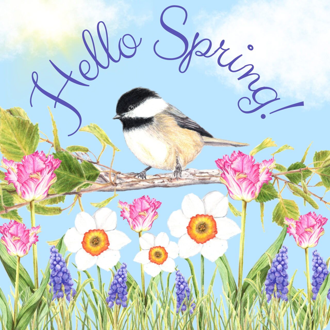 "Hello Spring Chickadee" by Stacie Dale