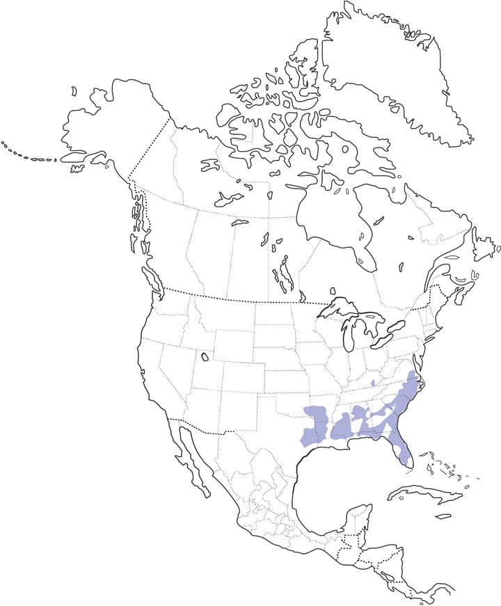 Red-cockaded Woodpecker Map, All Birds, Cornell Lab of Ornithology