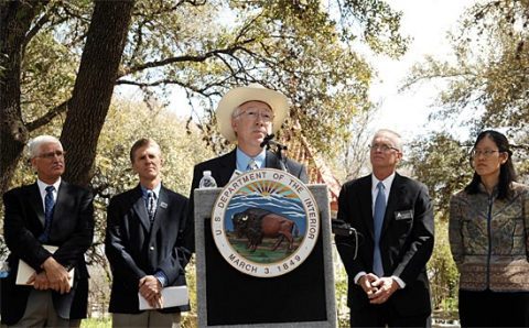 Secretary Salazar announces the State of the Birds Report in Austin