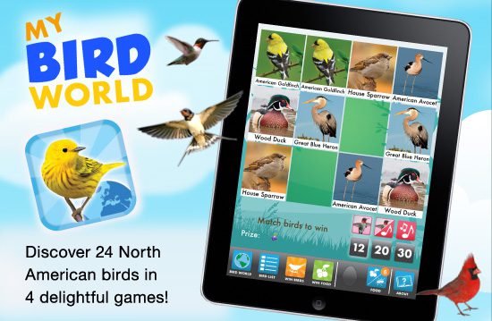 My Bird World iPad app game for kids