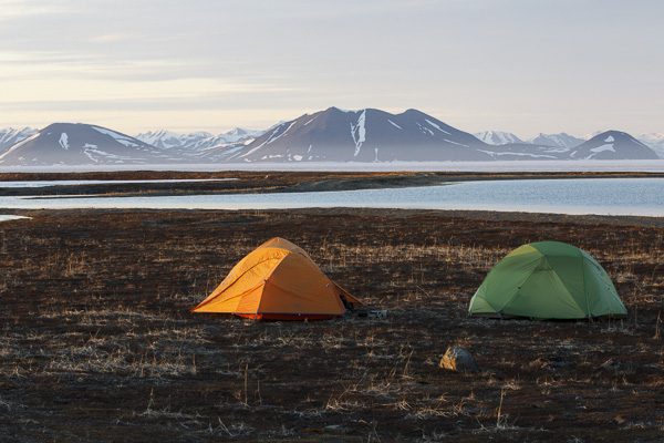 Camping in eastern Russia during search for Spoon-billed Sandpipers