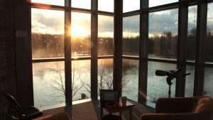 Cornell is a great place to study birds. View from the Cornell Lab of Ornithology. Photo by Shailee Shah, courtesy of The Cornell Daily Sun.
