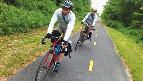 Birding and bicycling are two activities are made for each other.
