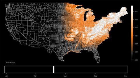 eBird Occurrence map