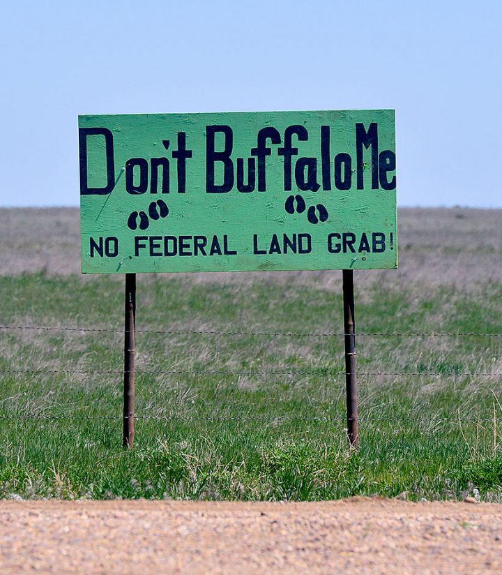 Some local ranchers resent the American Prairie Reserve’s aggressive land acquisition strategy (photo at right by Rion Sanders/Great Falls Tribune).