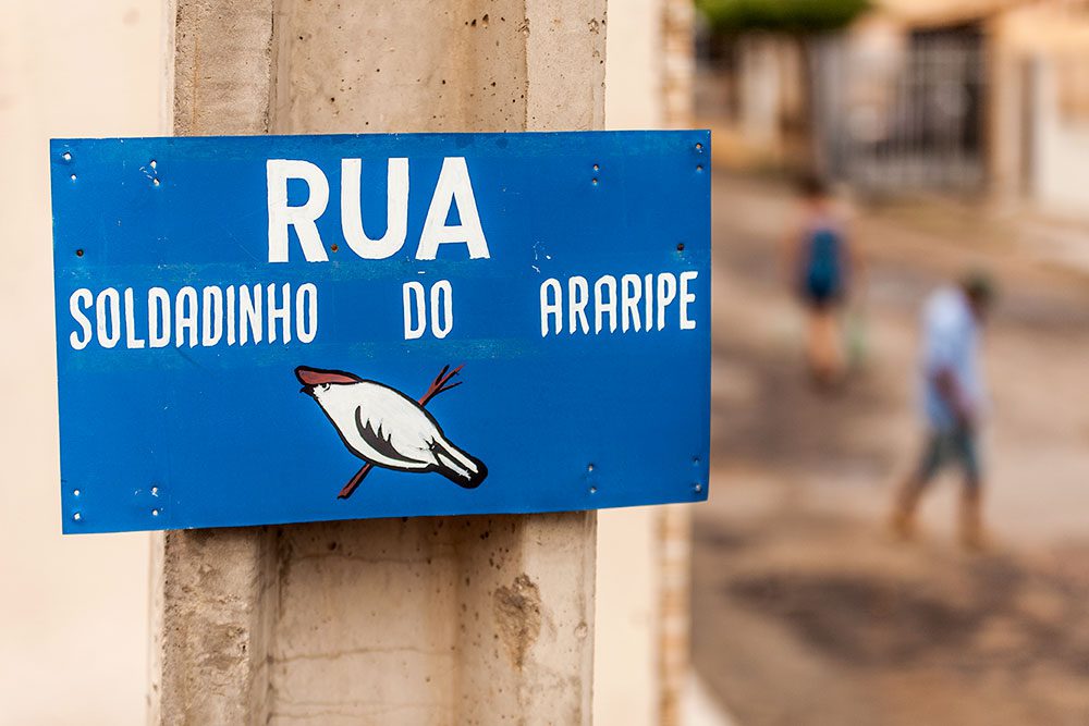 Rue Soldadinho do Araripe translates to Street of the Little Soldier of the Araripe. Photo by Helio Filho.