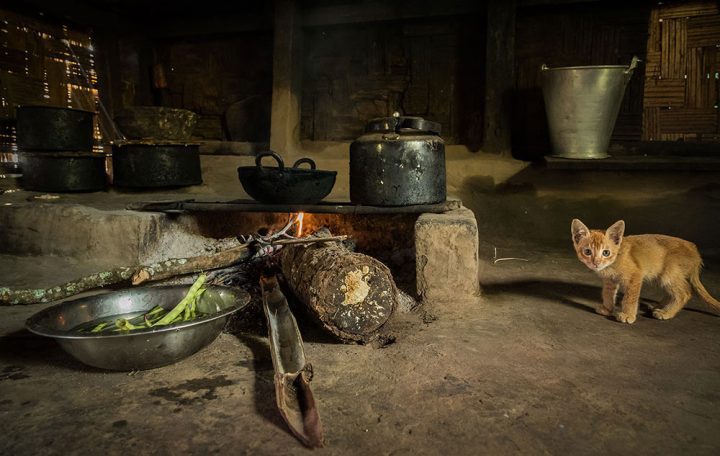 A typical Pangti Kitchen. Photo by Kevin Loughlin