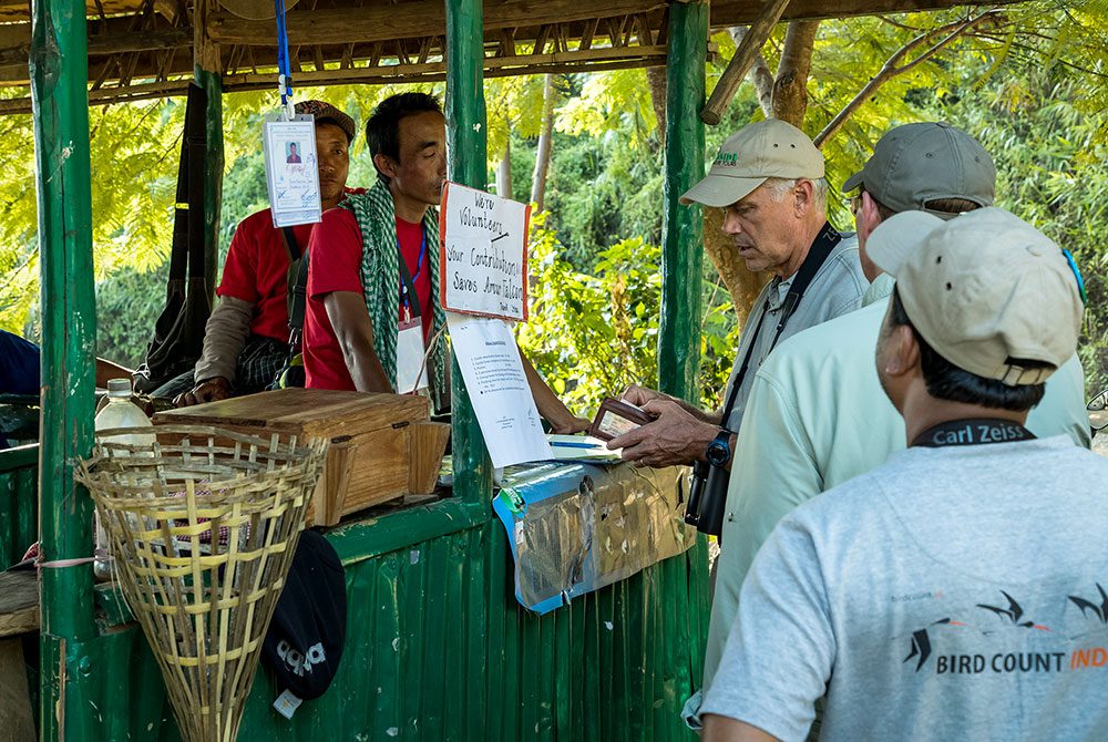 The tourism money that is now coming into Pangti from birders, on the other hand, benefits a slimmer section of Pangti society—such as guides and landowners. Conservationists are working on ways to spread the gains from tourists out across the community. Photo by Kevin Loughlin.