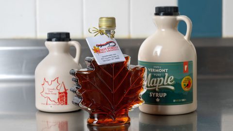 Bird Friendly maple syrup. Photography by Jason Koski/Cornell Brand Communications.