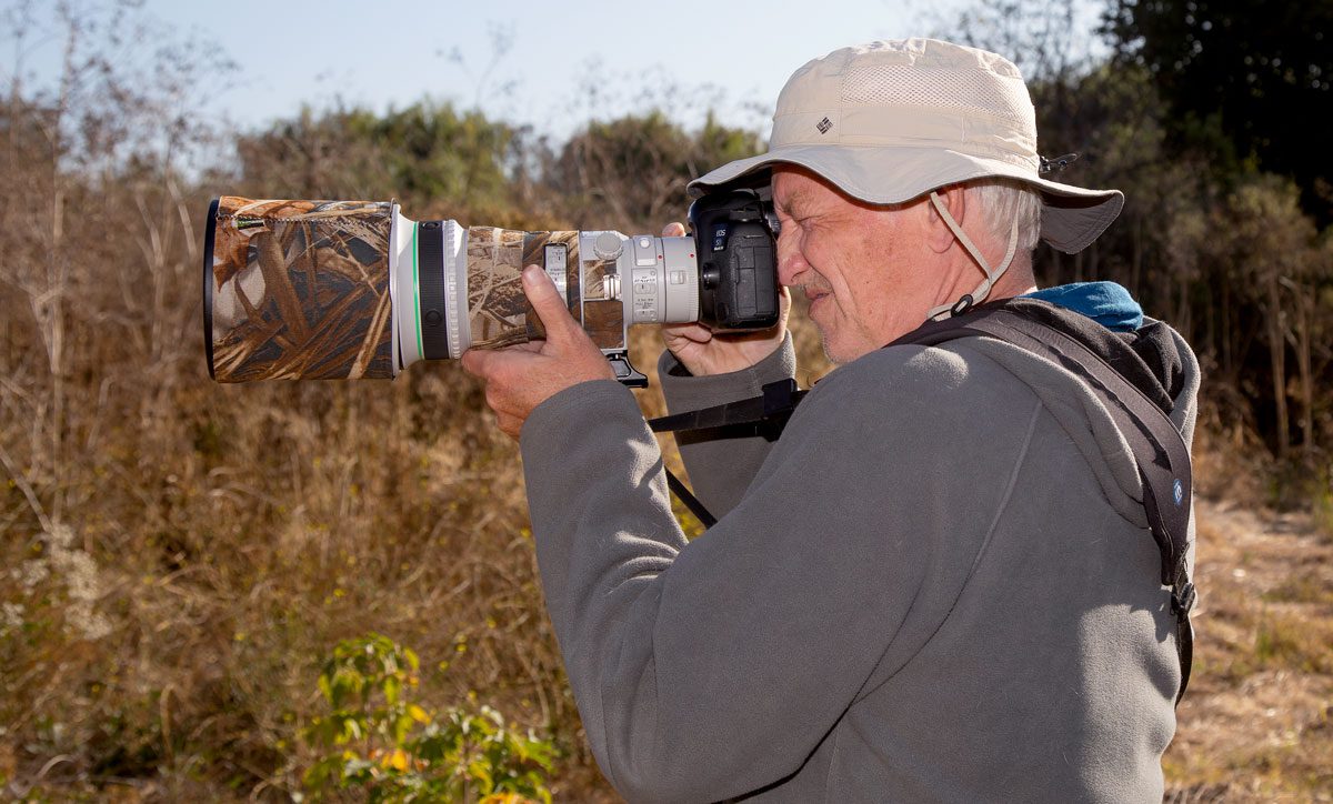 Peter Norvig, director of research at Google, mixes photography into his bird walk with the Santa Clara Valley Audubon Society in Silicon Valley.