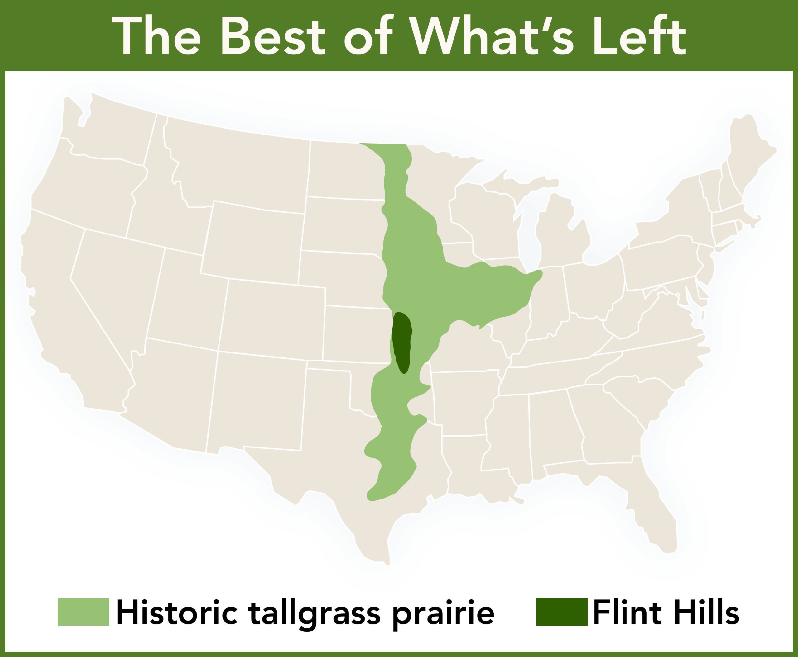 Less than 4% of the tallgrass prairie remains, with the best of what’s left in the Kansas Flint Hills.