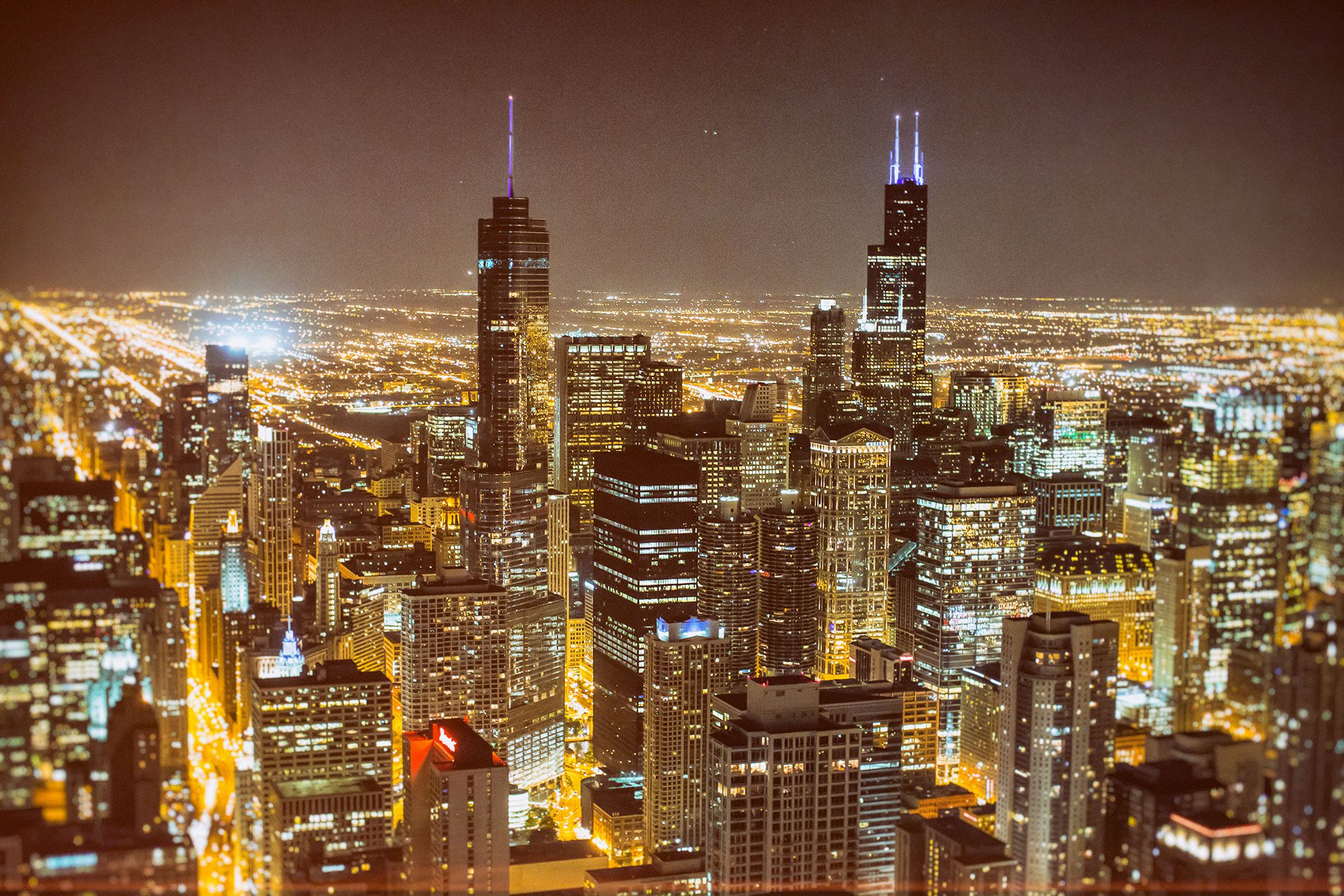 Chicago at night. Photo by Thomas Hawk/Creative Commons.