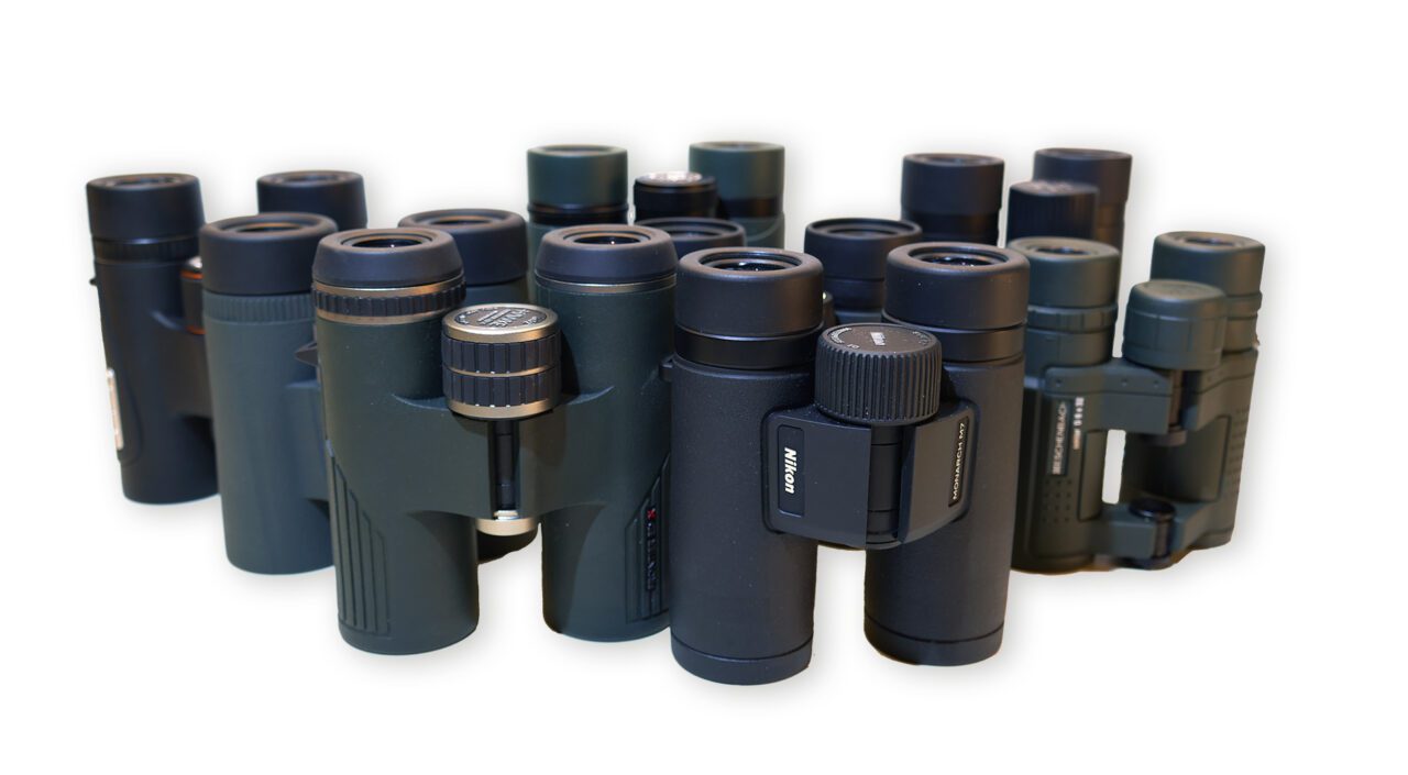 Group of binoculars