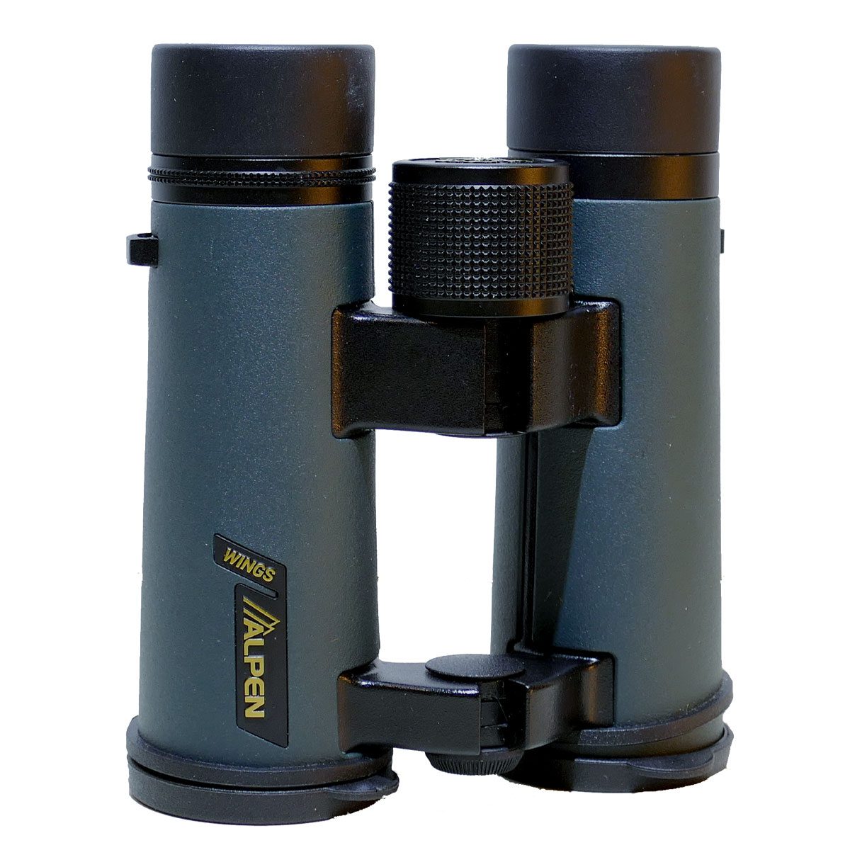 green-blue and black binoculars