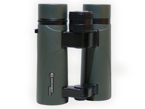 green and black binoculars