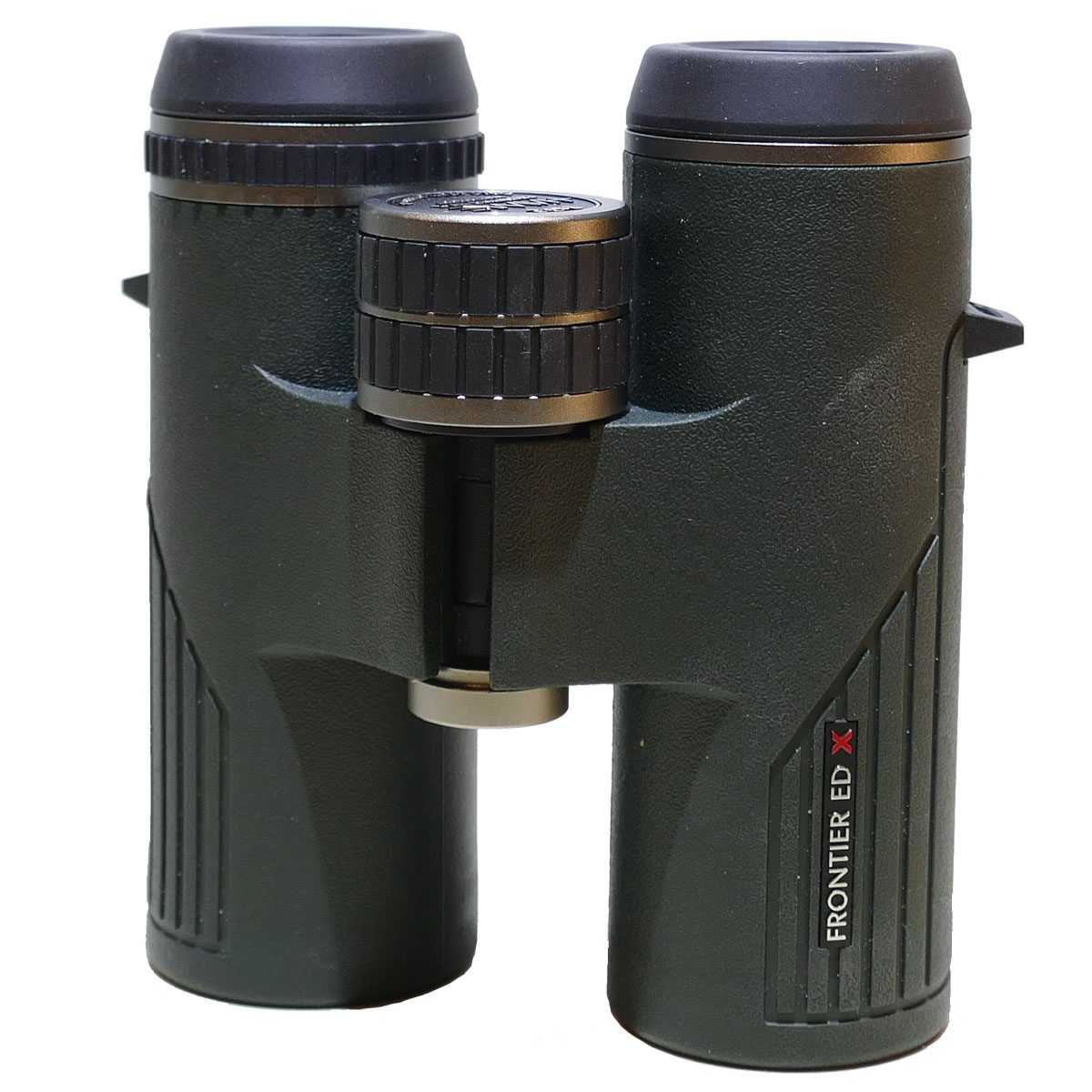 Green and black binoculars