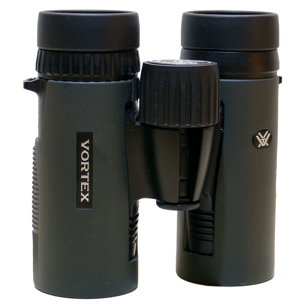 dark green and black binoculars